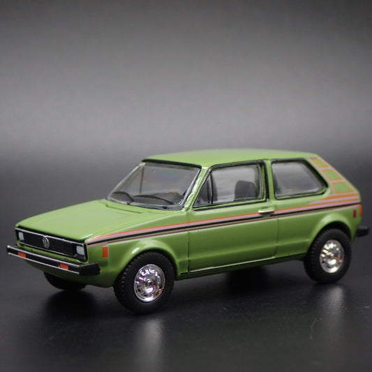 1979 79 VW VOLKSWAGEN RABBIT MK1 GREEN 1:64 SCALE DIORAMA DIECAST MODEL CAR