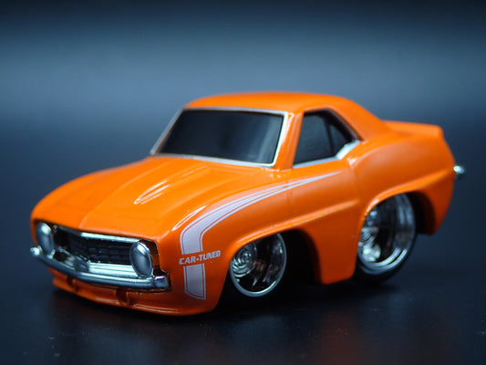 1969 69 CHEVY CHEVROLET CAMARO TUNED ORANGE 1:64 SCALE DIORAMA DIECAST MODEL CAR