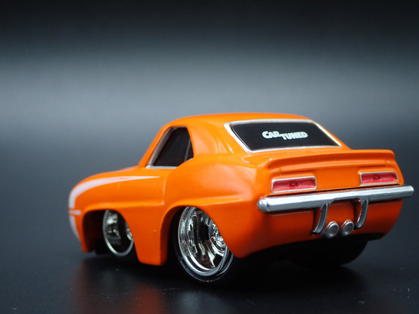 1969 69 CHEVY CHEVROLET CAMARO TUNED ORANGE 1:64 SCALE DIORAMA DIECAST MODEL CAR