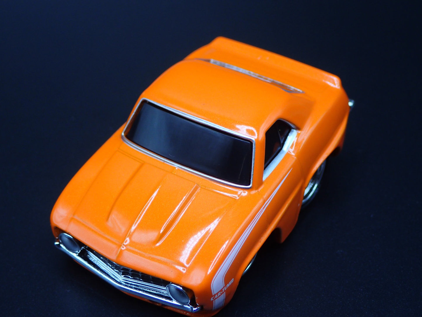 1969 69 CHEVY CHEVROLET CAMARO TUNED ORANGE 1:64 SCALE DIORAMA DIECAST MODEL CAR