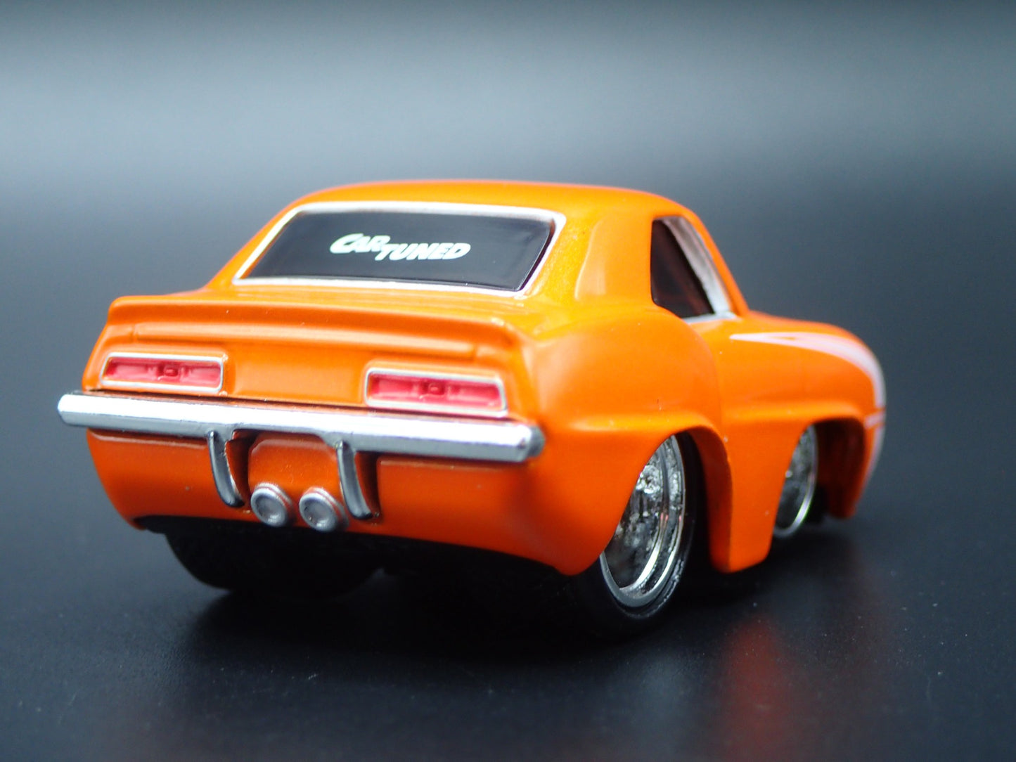 1969 69 CHEVY CHEVROLET CAMARO TUNED ORANGE 1:64 SCALE DIORAMA DIECAST MODEL CAR
