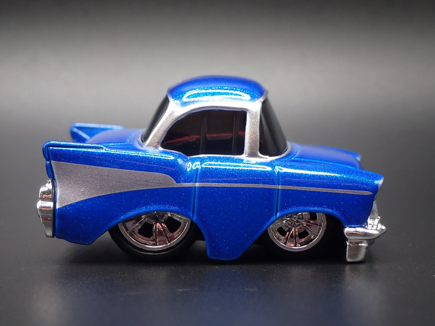 1957 57 CHEVY CHEVROLET BEL AIR TUNED BLUE 1:64 SCALE DIECAST MODEL CAR