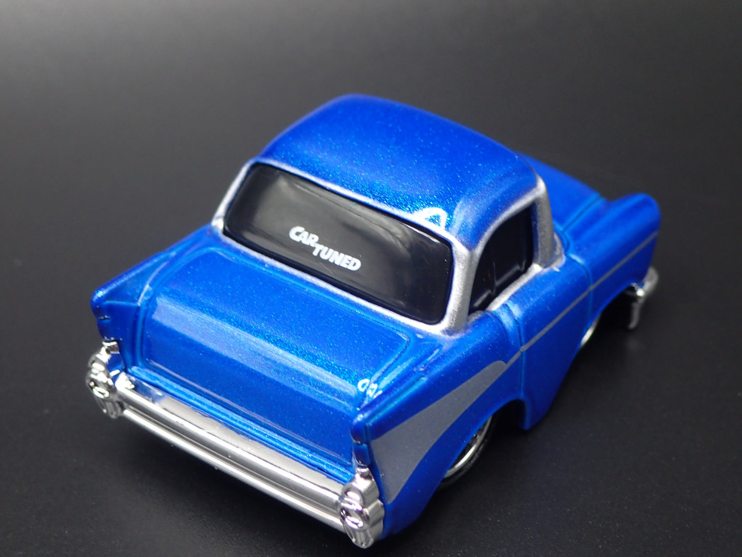 1957 57 CHEVY CHEVROLET BEL AIR TUNED BLUE 1:64 SCALE DIECAST MODEL CAR