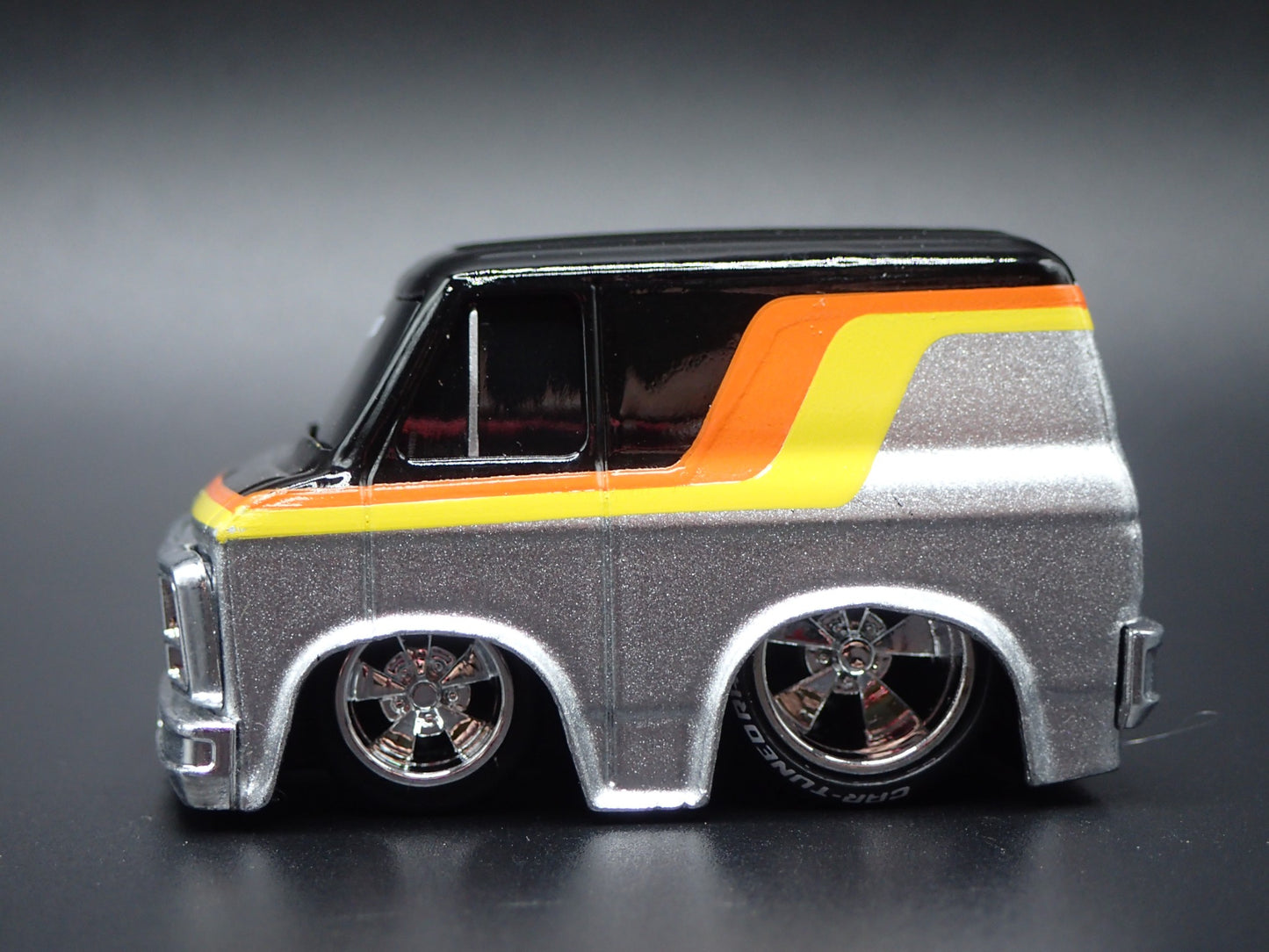 1979 79 GMC VANDURA PANEL VAN CAR TUNED SILVER 1/64 SCALE DIECAST MODEL CAR