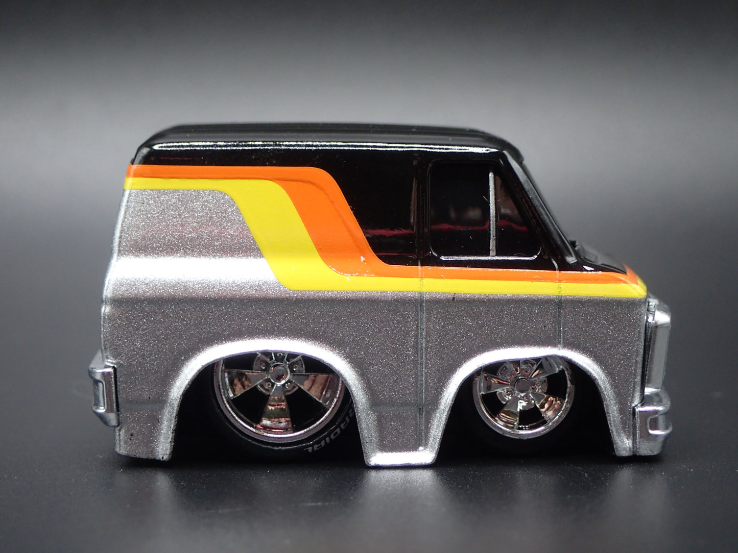 1979 79 GMC VANDURA PANEL VAN CAR TUNED SILVER 1/64 SCALE DIECAST MODEL CAR