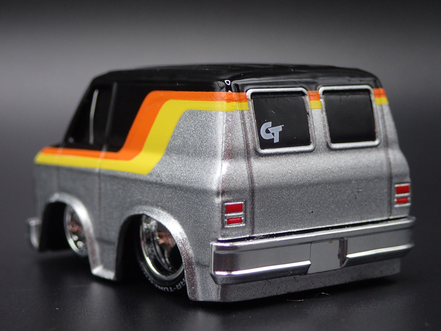 1979 79 GMC VANDURA PANEL VAN CAR TUNED SILVER 1/64 SCALE DIECAST MODEL CAR