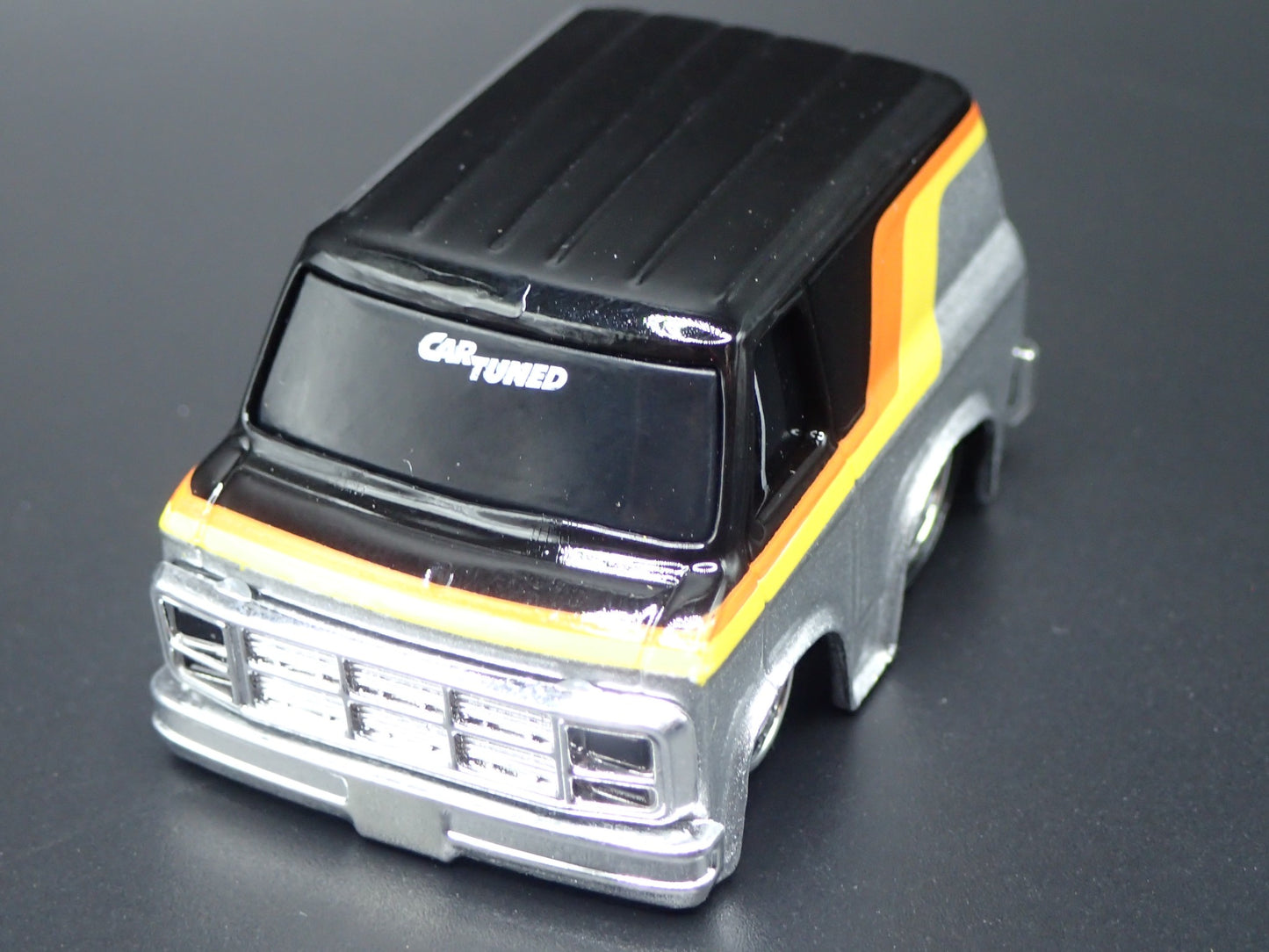 1979 79 GMC VANDURA PANEL VAN CAR TUNED SILVER 1/64 SCALE DIECAST MODEL CAR