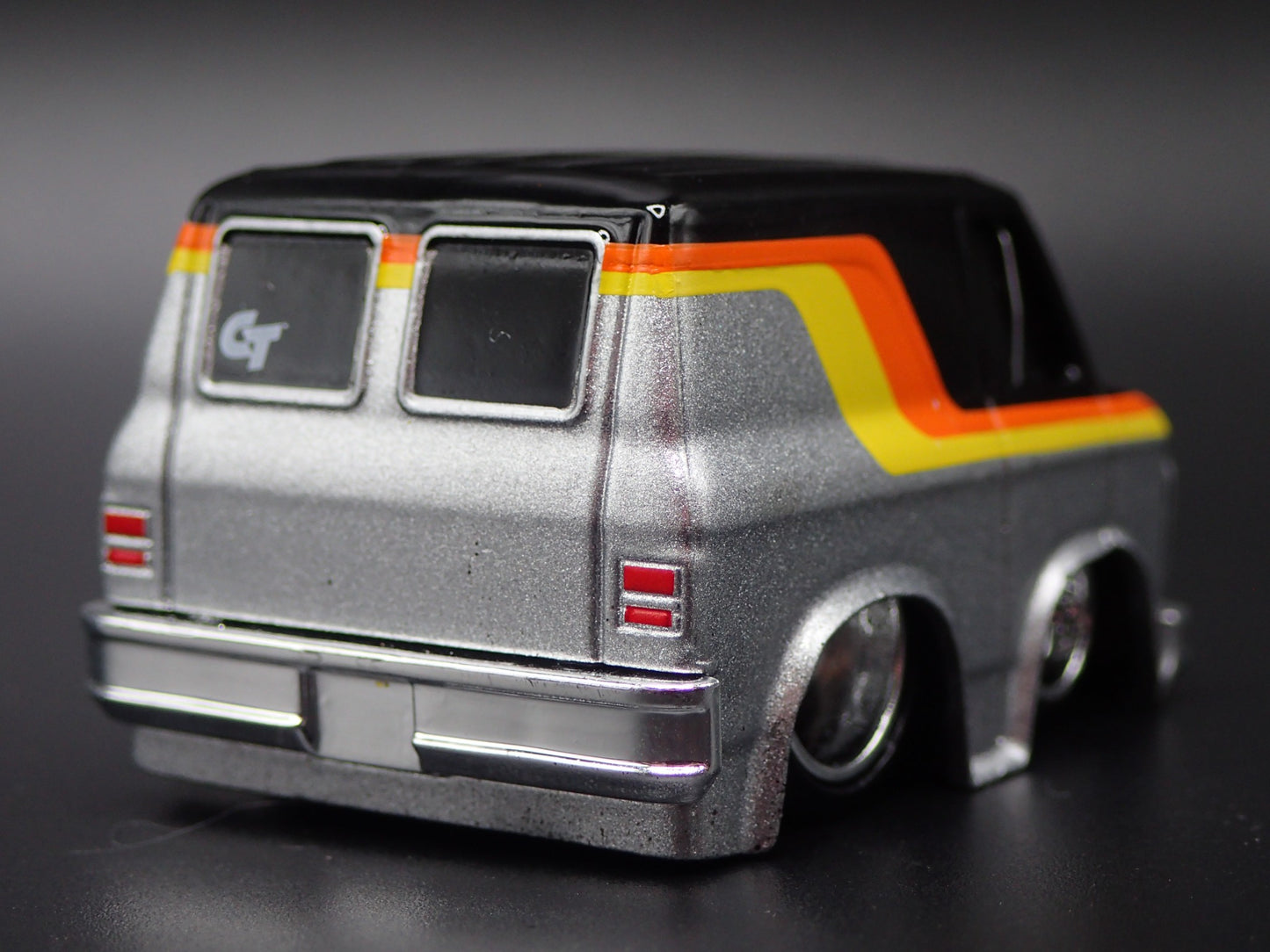 1979 79 GMC VANDURA PANEL VAN CAR TUNED SILVER 1/64 SCALE DIECAST MODEL CAR