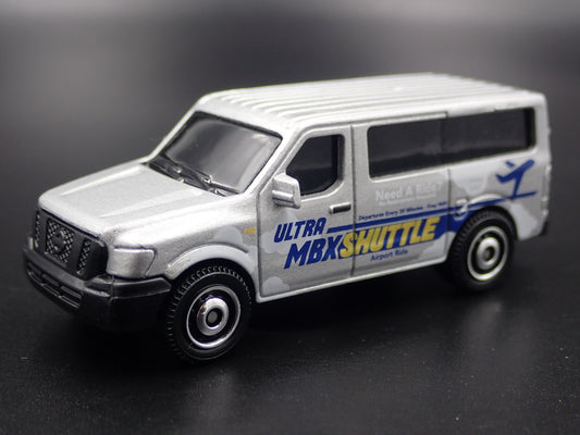 2012-2019 NISSAN NV VAN AIRPORT SHUTTLE VAN 1:64 SCALE DIORAMA DIECAST MODEL CAR
