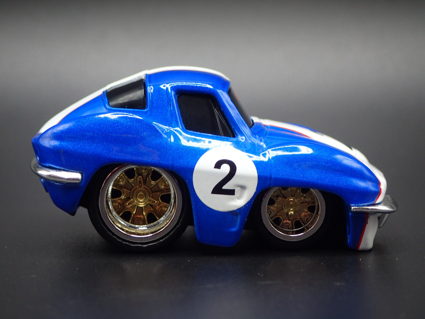 1963 63 CHEVY CHEVROLET CORVETTE SPLIT WINDOW TUNED 1/64 SCALE DIECAST MODEL CAR