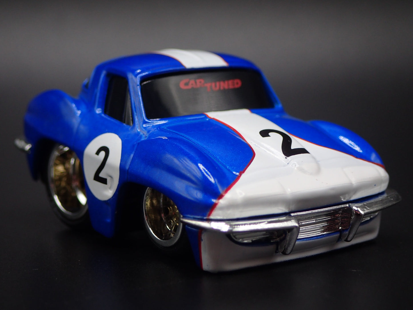 1963 63 CHEVY CHEVROLET CORVETTE SPLIT WINDOW TUNED 1/64 SCALE DIECAST MODEL CAR