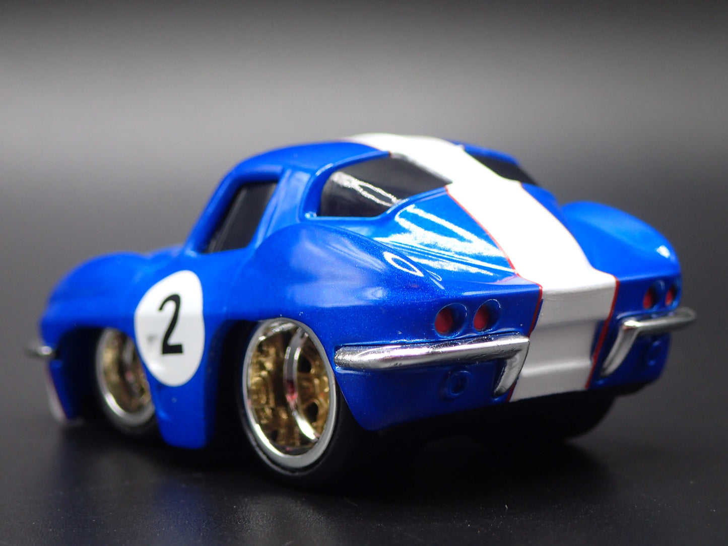 1963 63 CHEVY CHEVROLET CORVETTE SPLIT WINDOW TUNED 1/64 SCALE DIECAST MODEL CAR