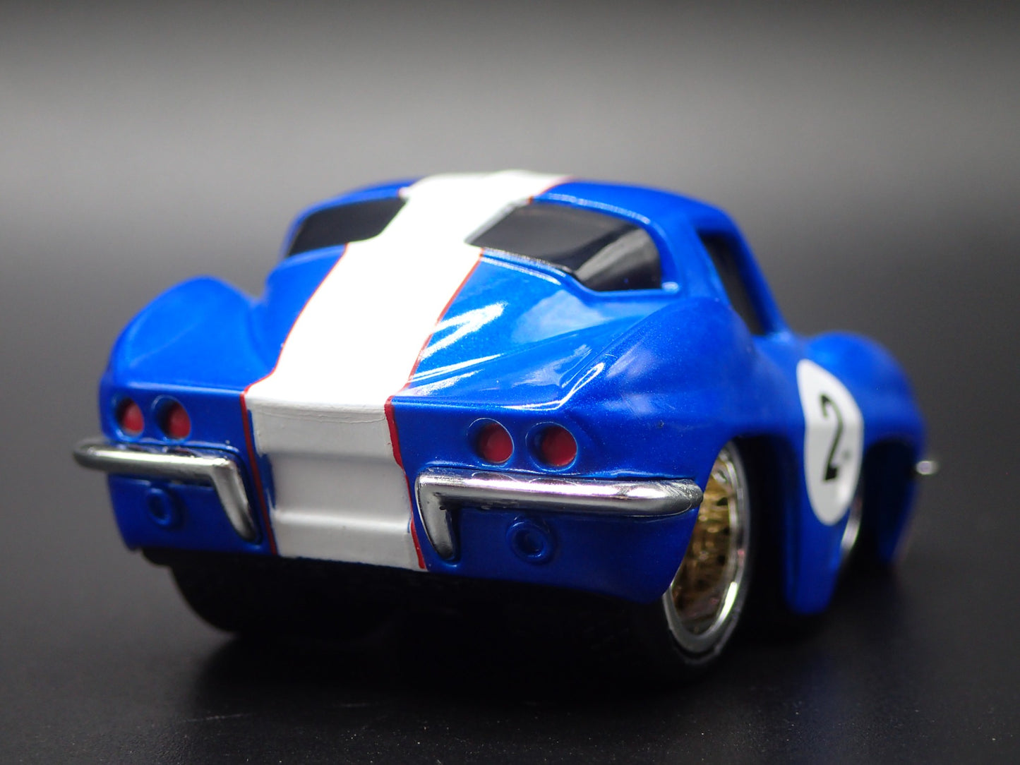 1963 63 CHEVY CHEVROLET CORVETTE SPLIT WINDOW TUNED 1/64 SCALE DIECAST MODEL CAR