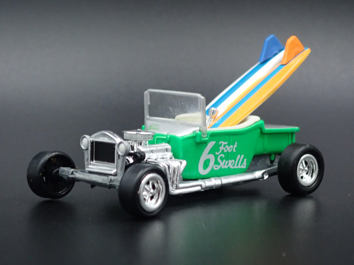 1923 23 FORD T BUCKET HOT ROD SURFING RARE 1:64 SCALE DIORAMA DIECAST MODEL CAR-Burning Rubber Toy Company