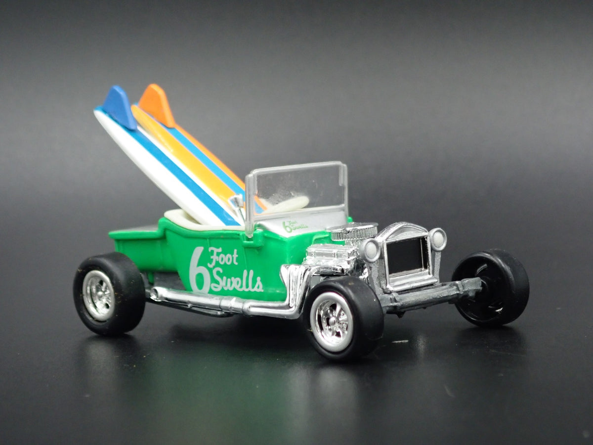 1923 23 FORD T BUCKET HOT ROD SURFING RARE 1:64 SCALE DIORAMA DIECAST MODEL CAR-Burning Rubber Toy Company