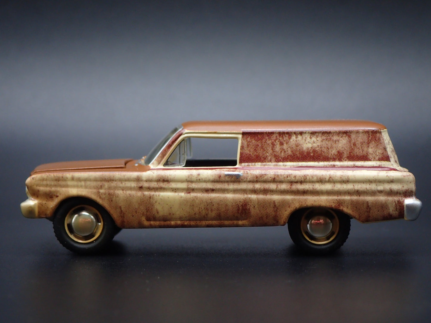 1964 64 FORD FALCON PANEL DELIVERY WAGON BARN FIND 1:64 SCALE DIECAST MODEL CAR