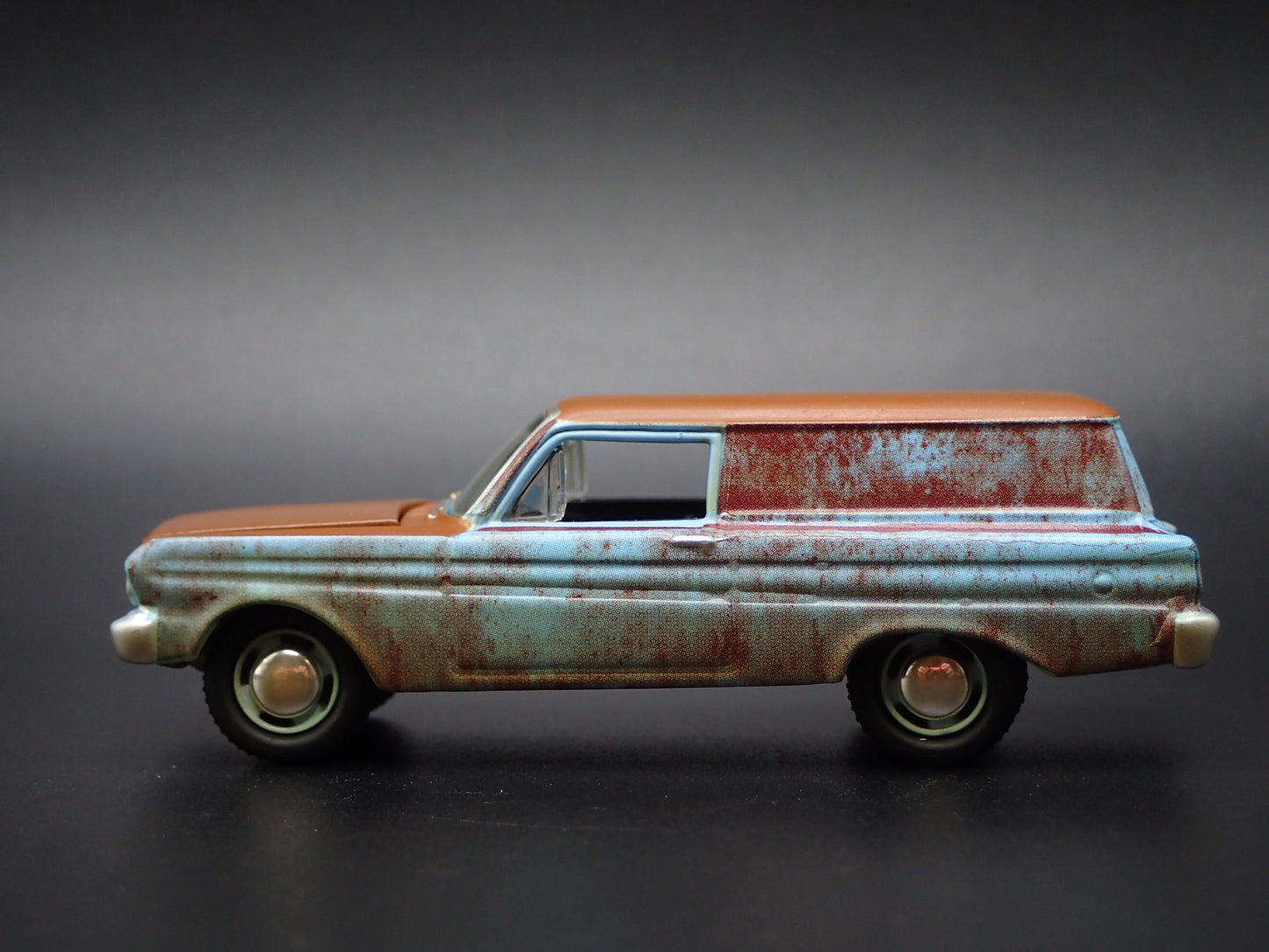1964 64 FORD FALCON PANEL DELIVERY WAGON BARN FIND 1:64 SCALE DIECAST MODEL CAR