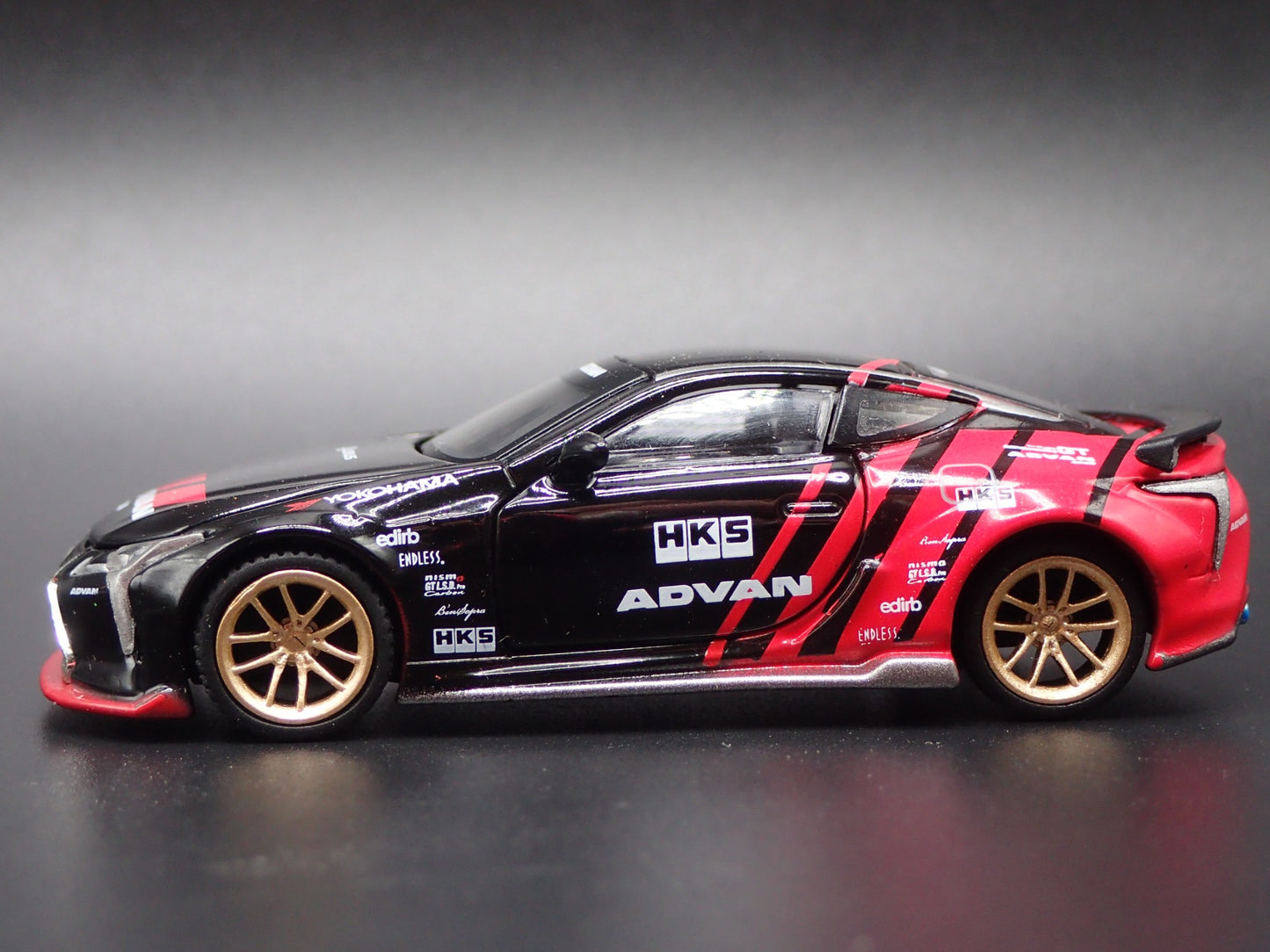 2018-2025 LEXUS LC 500 LB WORKS HKS ADVAN 1/64 SCALE DIORAMA DIECAST MODEL CAR