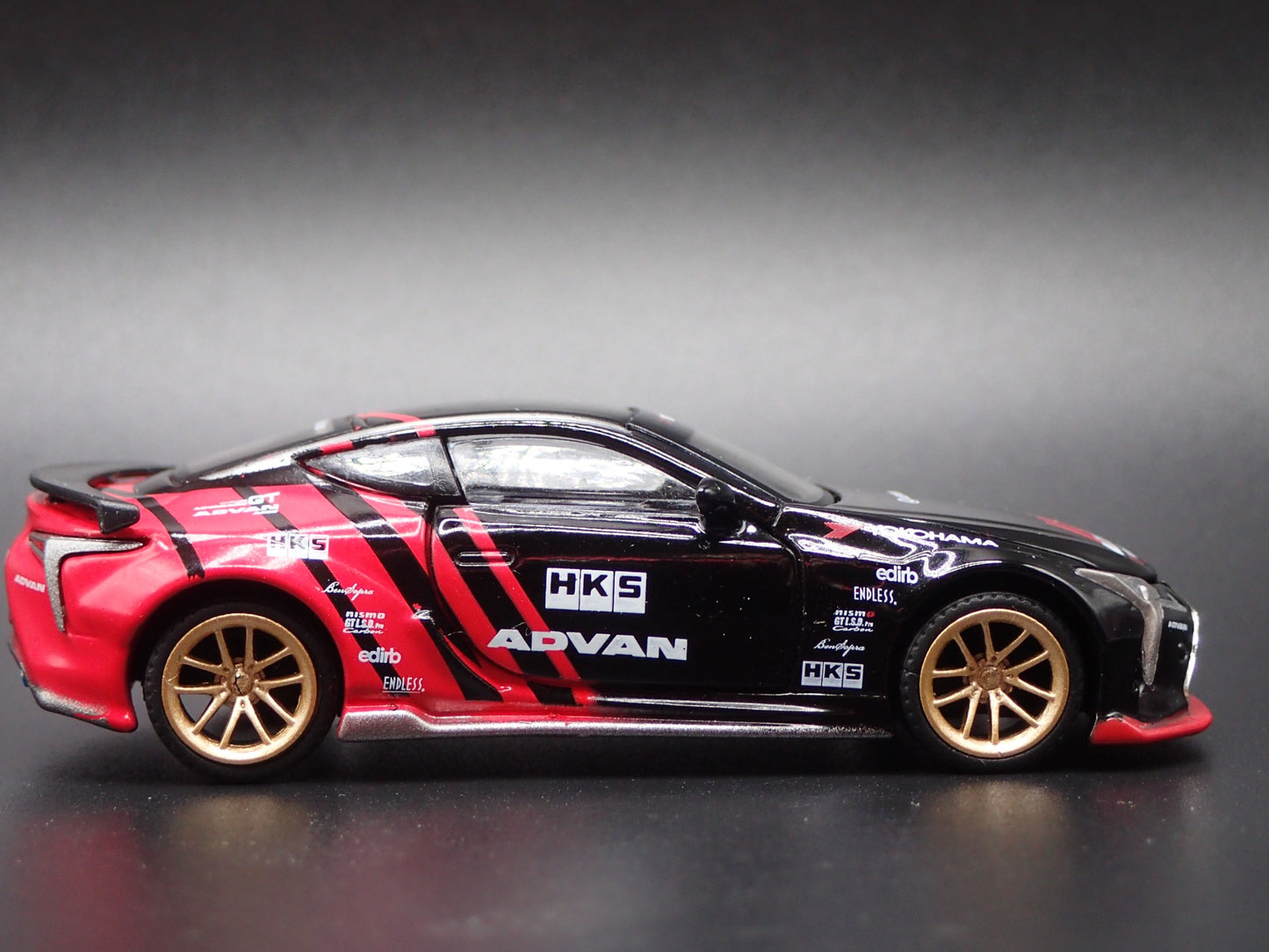 2018-2025 LEXUS LC 500 LB WORKS HKS ADVAN 1/64 SCALE DIORAMA DIECAST MODEL CAR