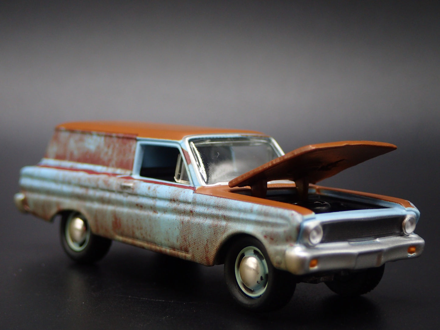1964 64 FORD FALCON PANEL DELIVERY WAGON BARN FIND 1:64 SCALE DIECAST MODEL CAR