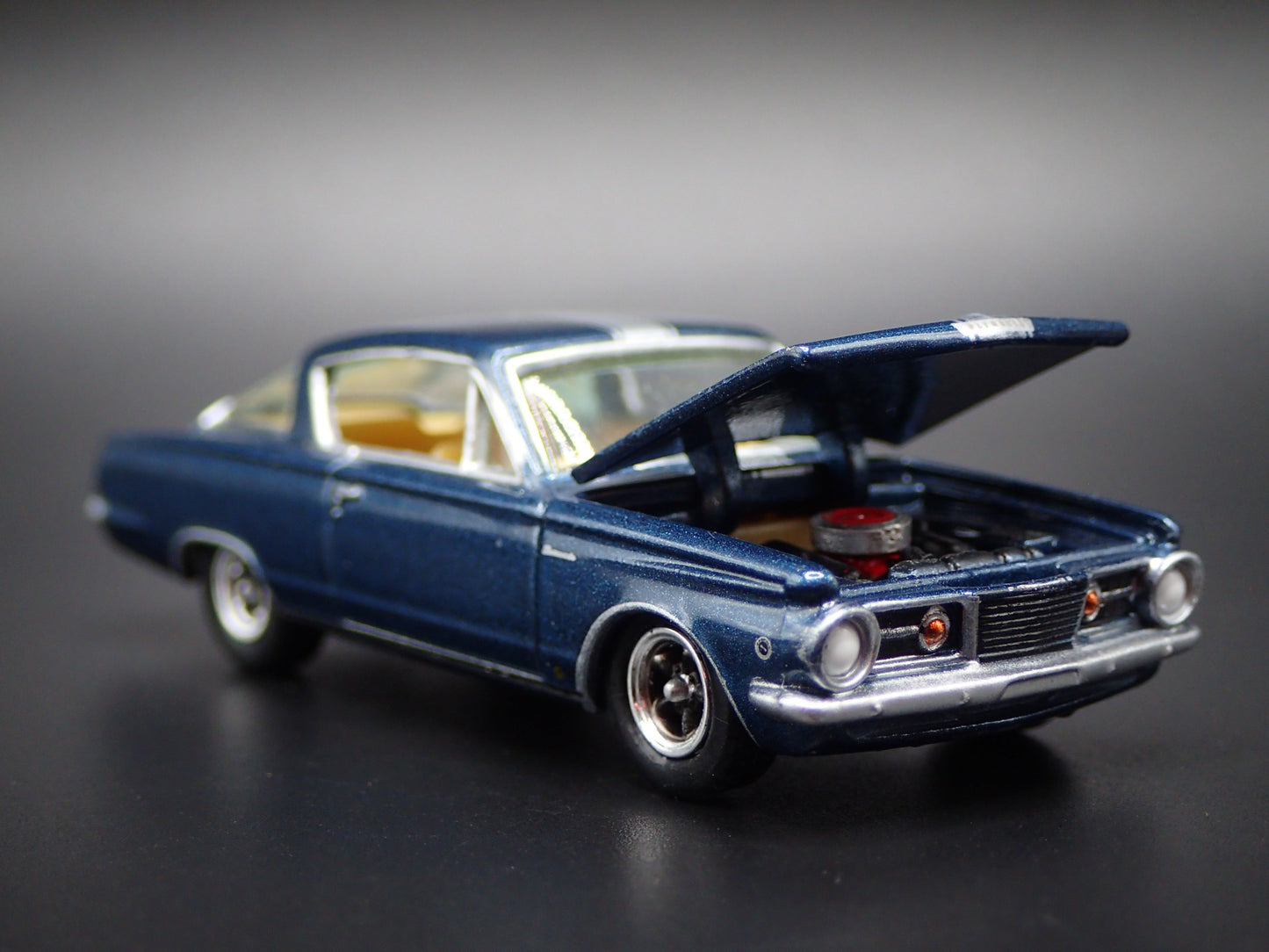 1965 65 PLYMOUTH BARRACUDA FORMULA S 1/64 SCALE COLLECTIBLE DIECAST MODEL CAR