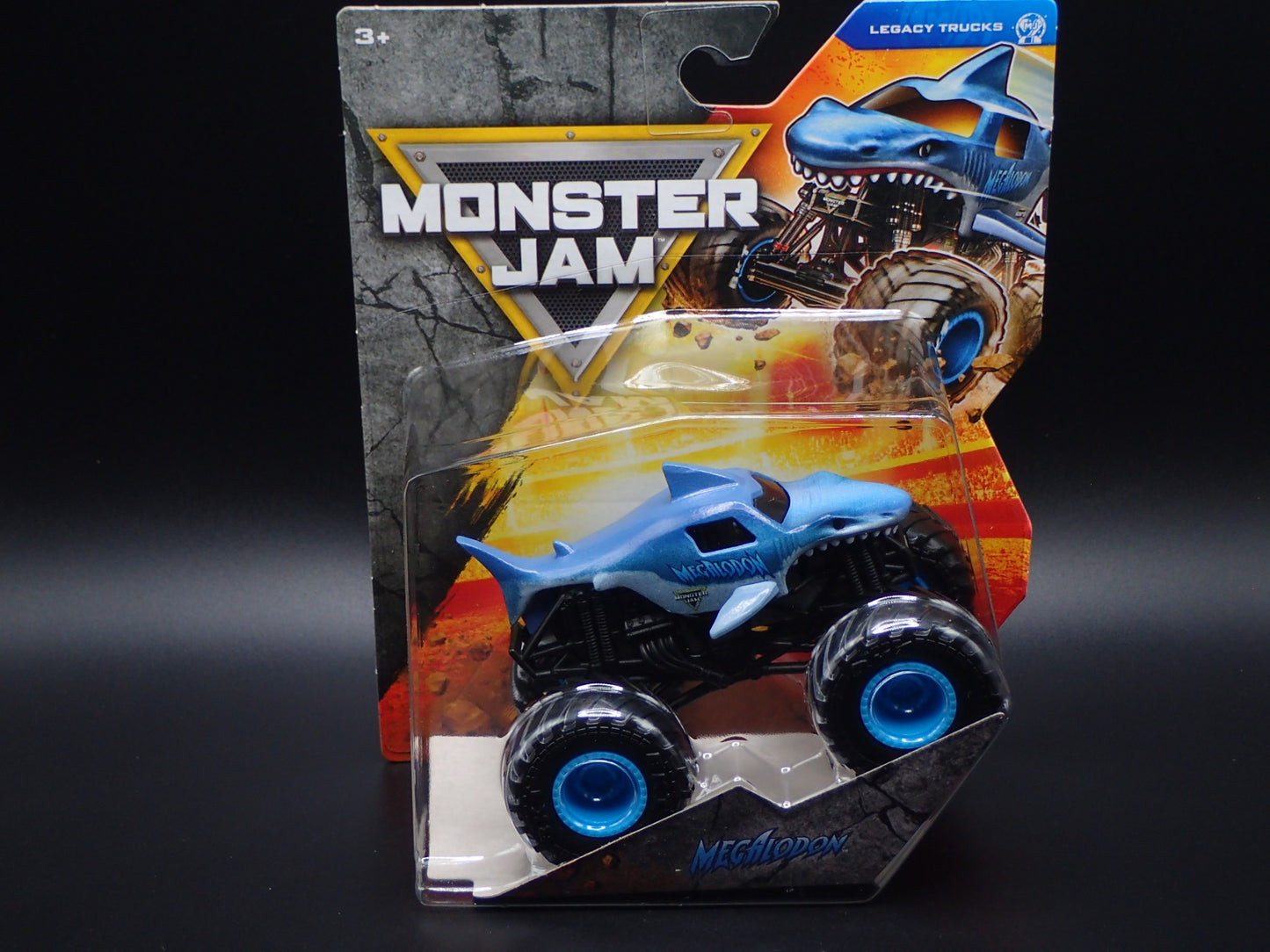 2025 SPIN MASTER MONSTER JAM TRUCK MEGALODON BLUE LEGACY TRUCKS SERIES 44
