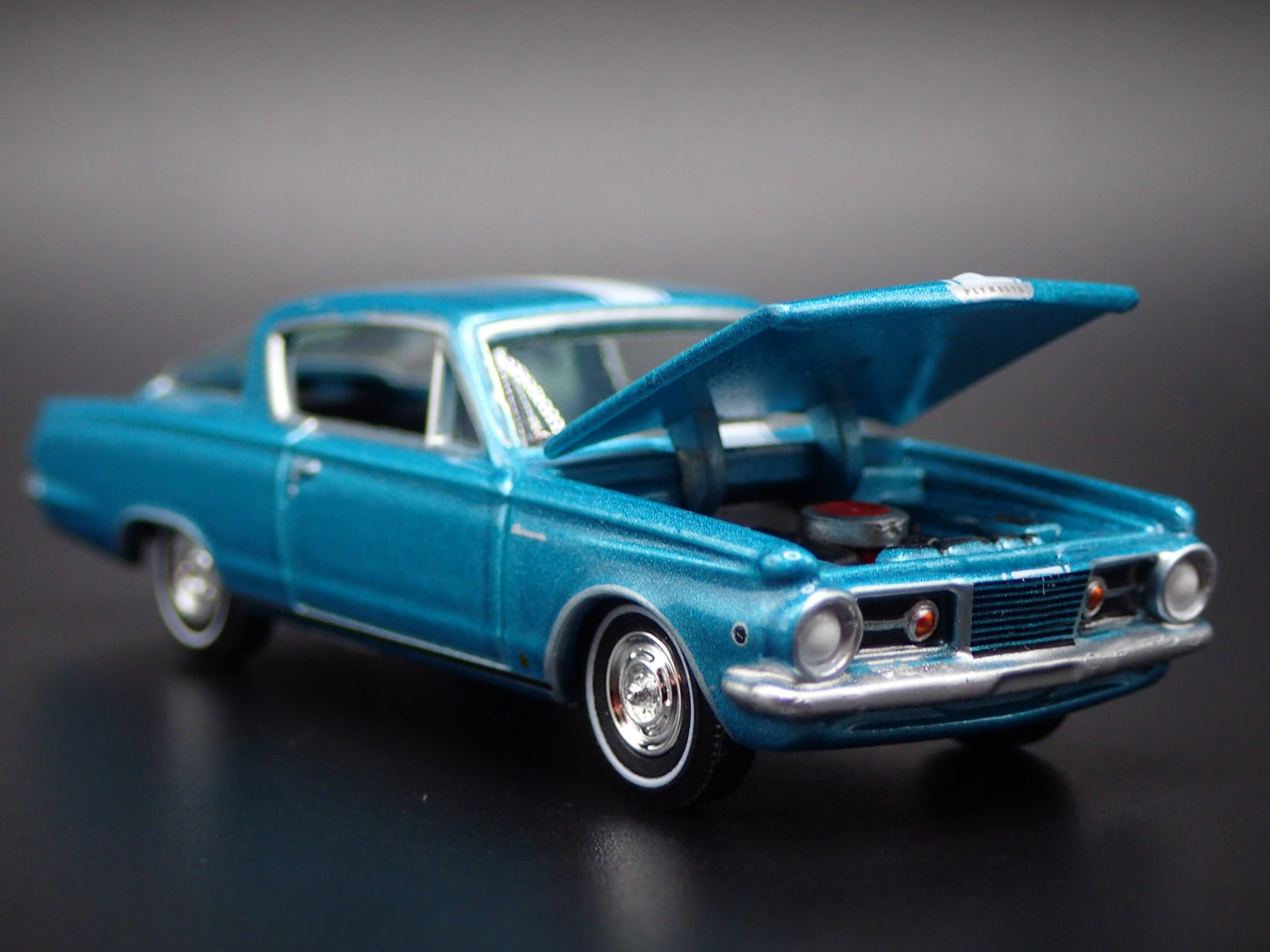 1965 65 PLYMOUTH BARRACUDA FORMULA S 1/64 SCALE COLLECTIBLE DIECAST MODEL CAR