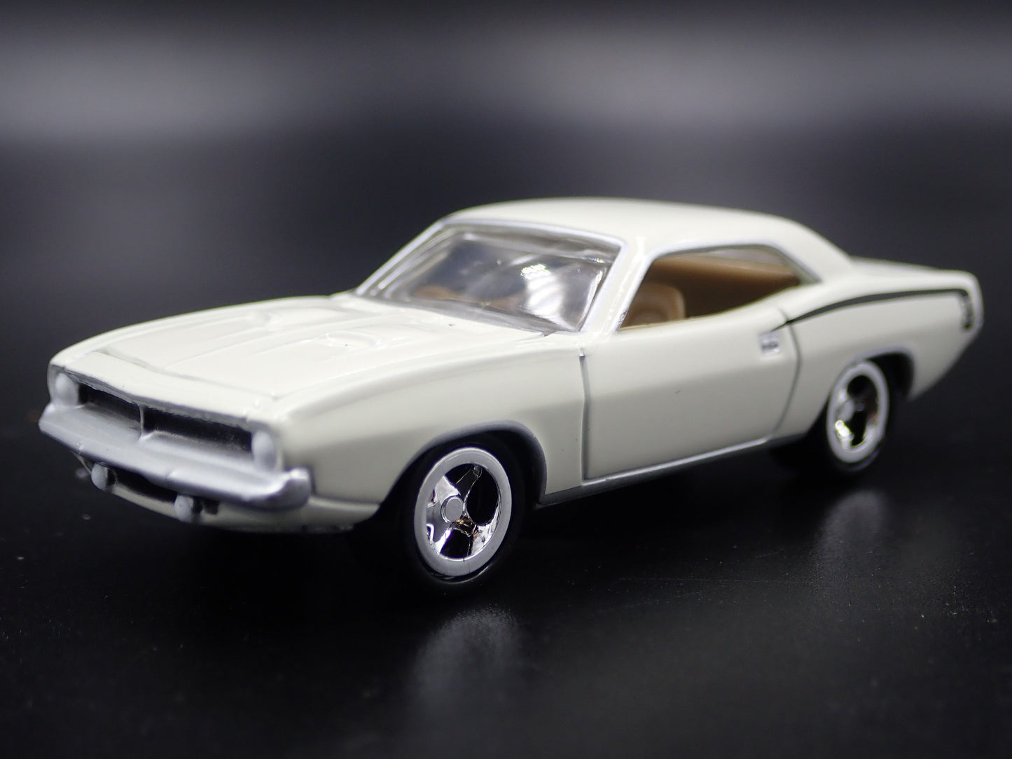 1970 70 PLYMOUTH CUDA 340 WHITE 1:64 SCALE COLLECTIBLE DIECAST MODEL CAR