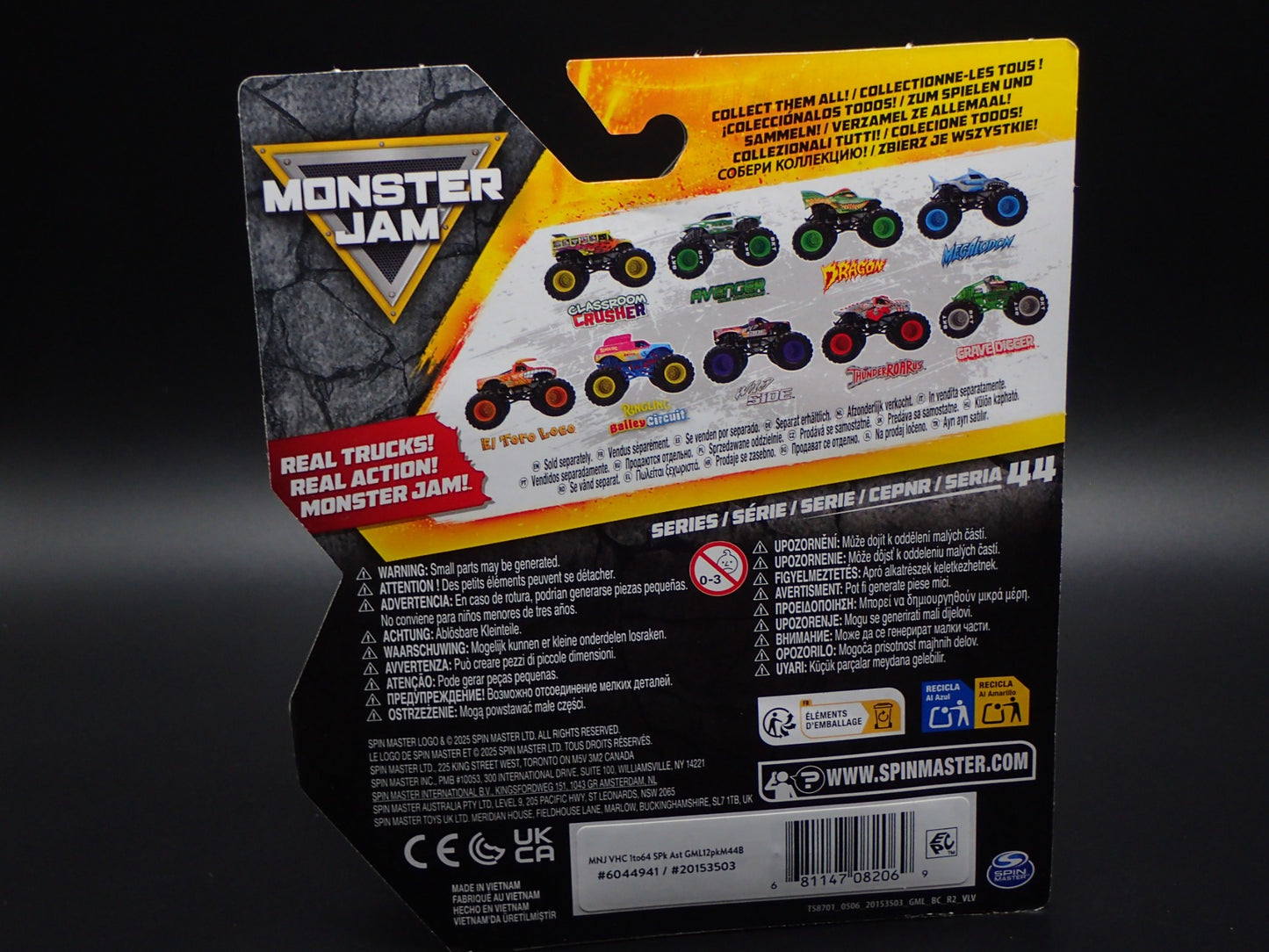 2025 SPIN MASTER MONSTER JAM TRUCK MEGALODON BLUE LEGACY TRUCKS SERIES 44