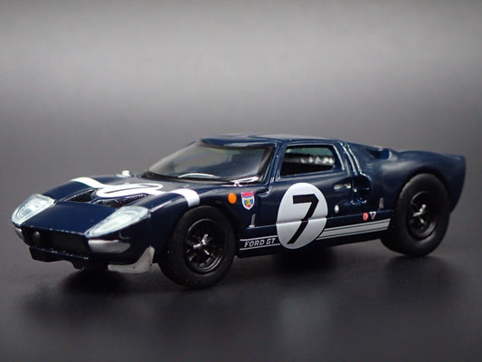 1964-1969 FORD GT40 RACE CAR DARK BLUE 1:64 SCALE COLLECTIBLE DIECAST MODEL CAR