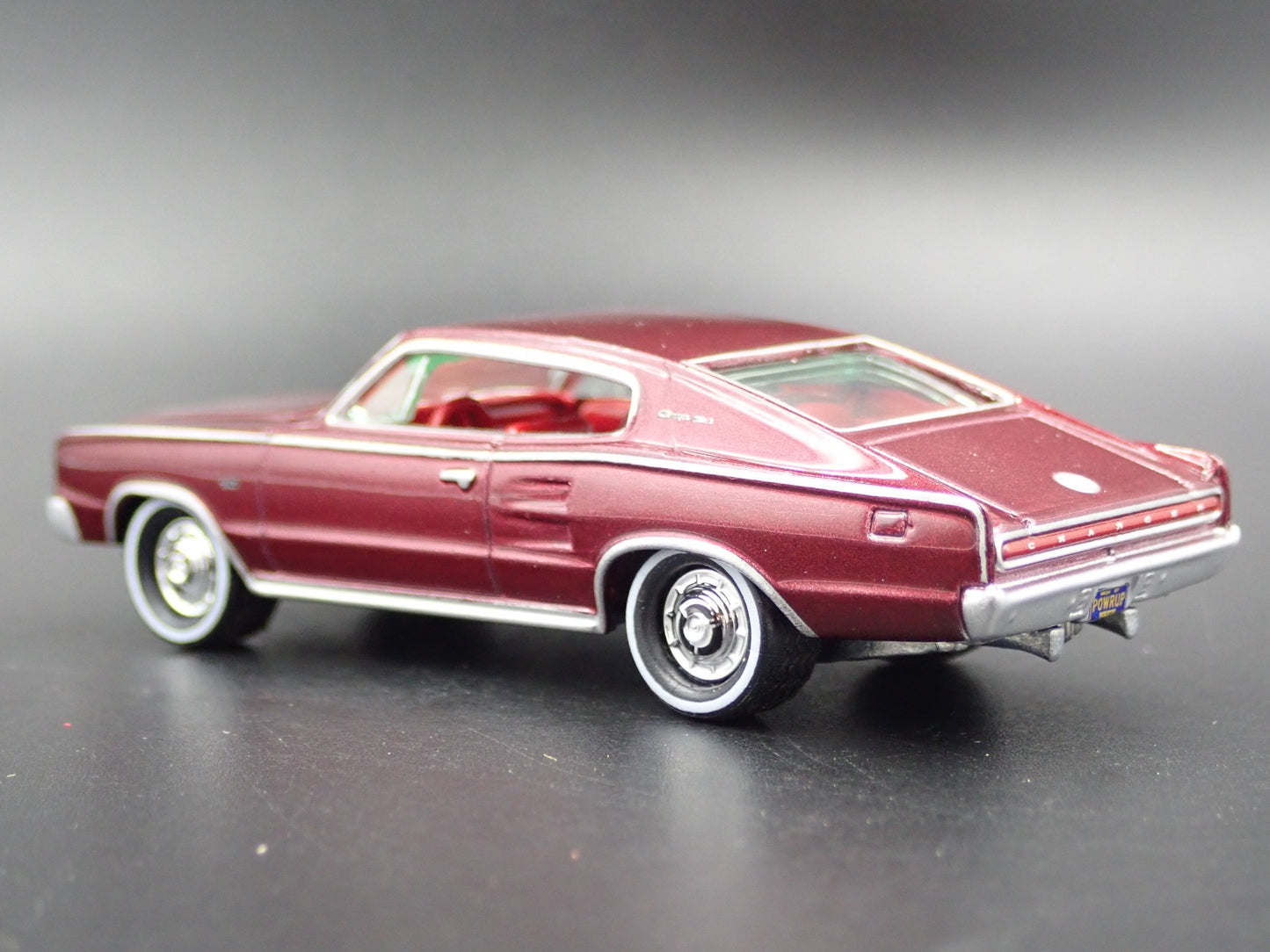 1967 67 DODGE CHARGER DARK RED 1:64 SCALE COLLECTIBLE DIORAMA DIECAST MODEL CAR