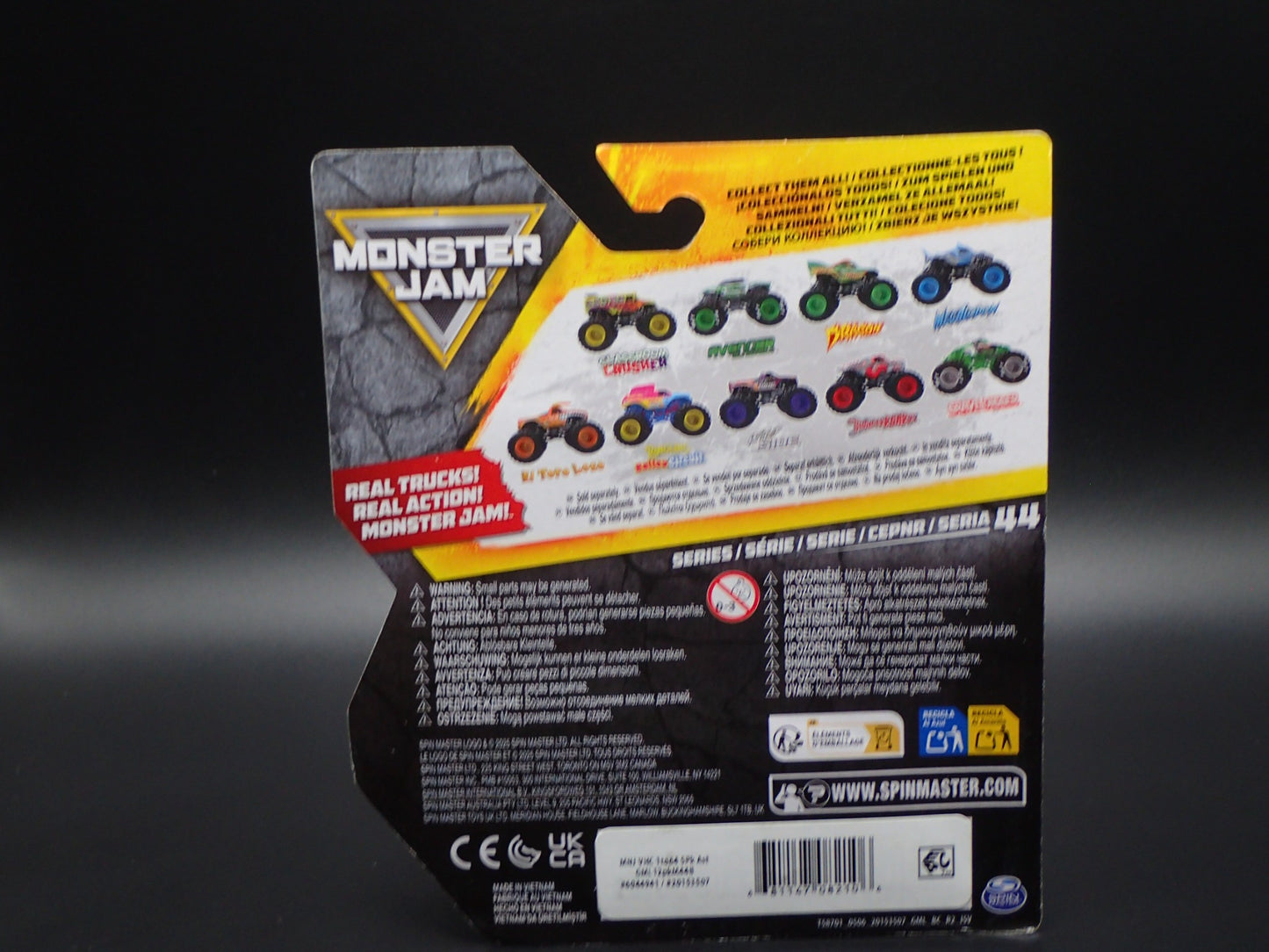 2025 SPIN MASTER MONSTER JAM TRUCK THUNDER ROARUS LEGACY TRUCKS SERIES 44