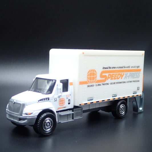 INTERNATIONAL MV BOX TRUCK w LIFTGATE SPEEDY XPRESS 1/64 MB SCALE DIECAST MODEL