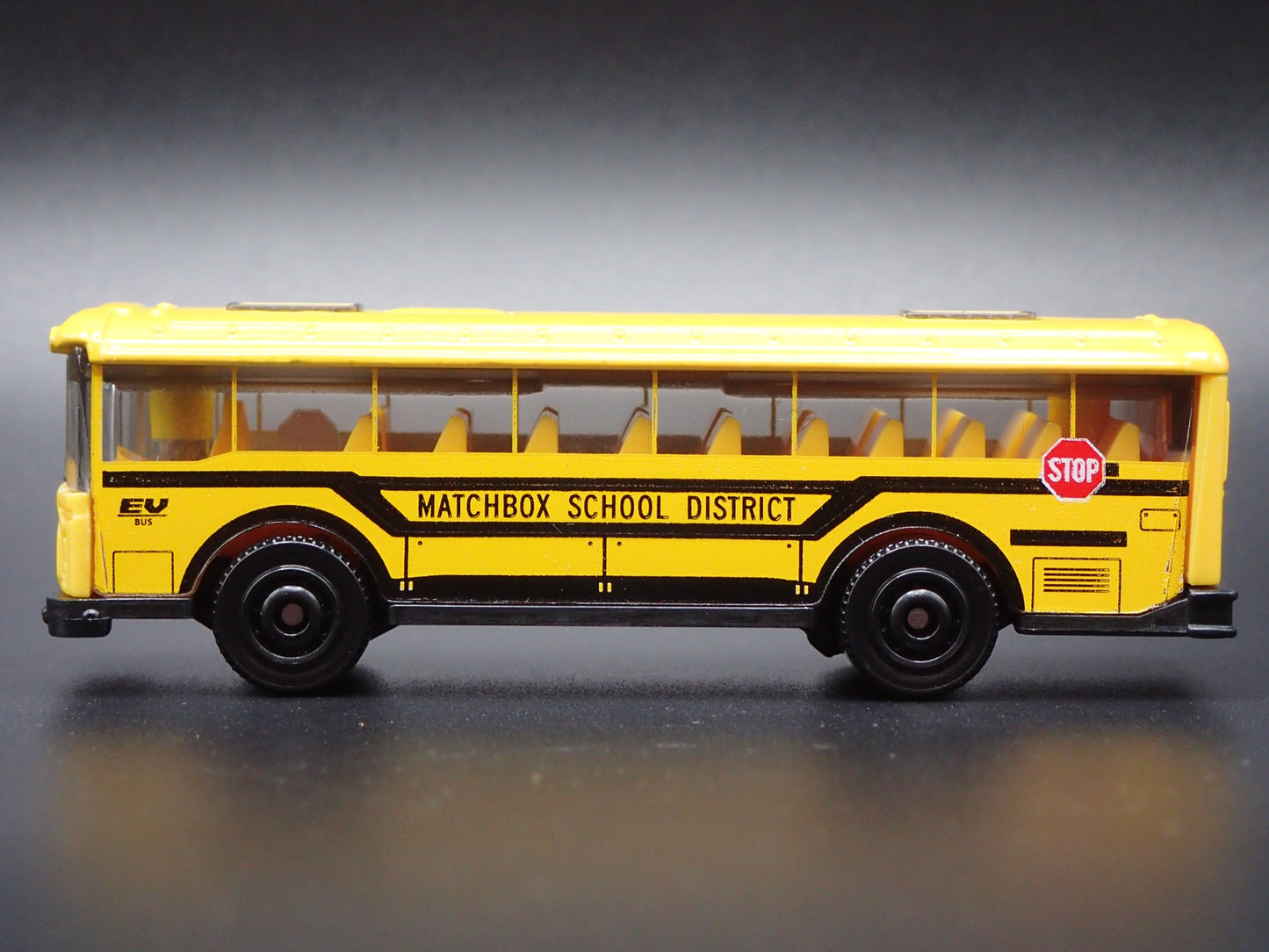 MODERN EV ELECTRIC SCHOOL BUS FLAT NOSE MATCHBOX 1:64 MB SCALE DIECAST MODEL CAR