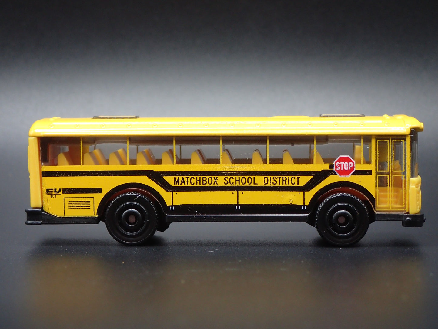 MODERN EV ELECTRIC SCHOOL BUS FLAT NOSE MATCHBOX 1:64 MB SCALE DIECAST MODEL CAR