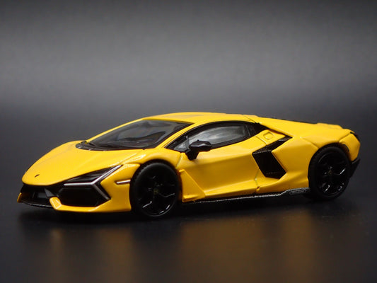 2024-2025 LAMBORGHINI REVUELTO SUPER CAR YELLOW 1:64 SCALE DIECAST MODEL CAR