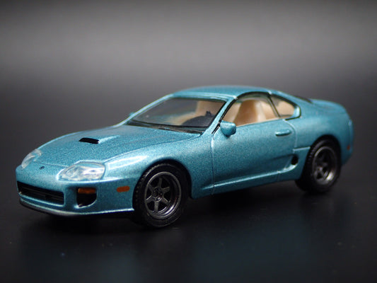 1993 - 2002 TOYOTA SUPRA GREEN 1/64 SCALE COLLECTIBLE DIORAMA DIECAST MODEL CAR