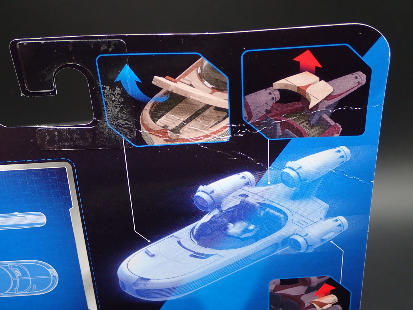 2025 STAR WARS MICRO GALAXY SQUADRON LUKE SKYWALKERS LANDSPEEDER CHASE SERIES 4