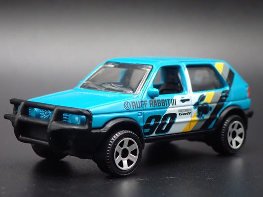 1990 90 VW VOLKSWAGEN GOLF COUNTRY MK2 BLUE 1:64 SCALE DIORAMA DIECAST MODEL CAR
