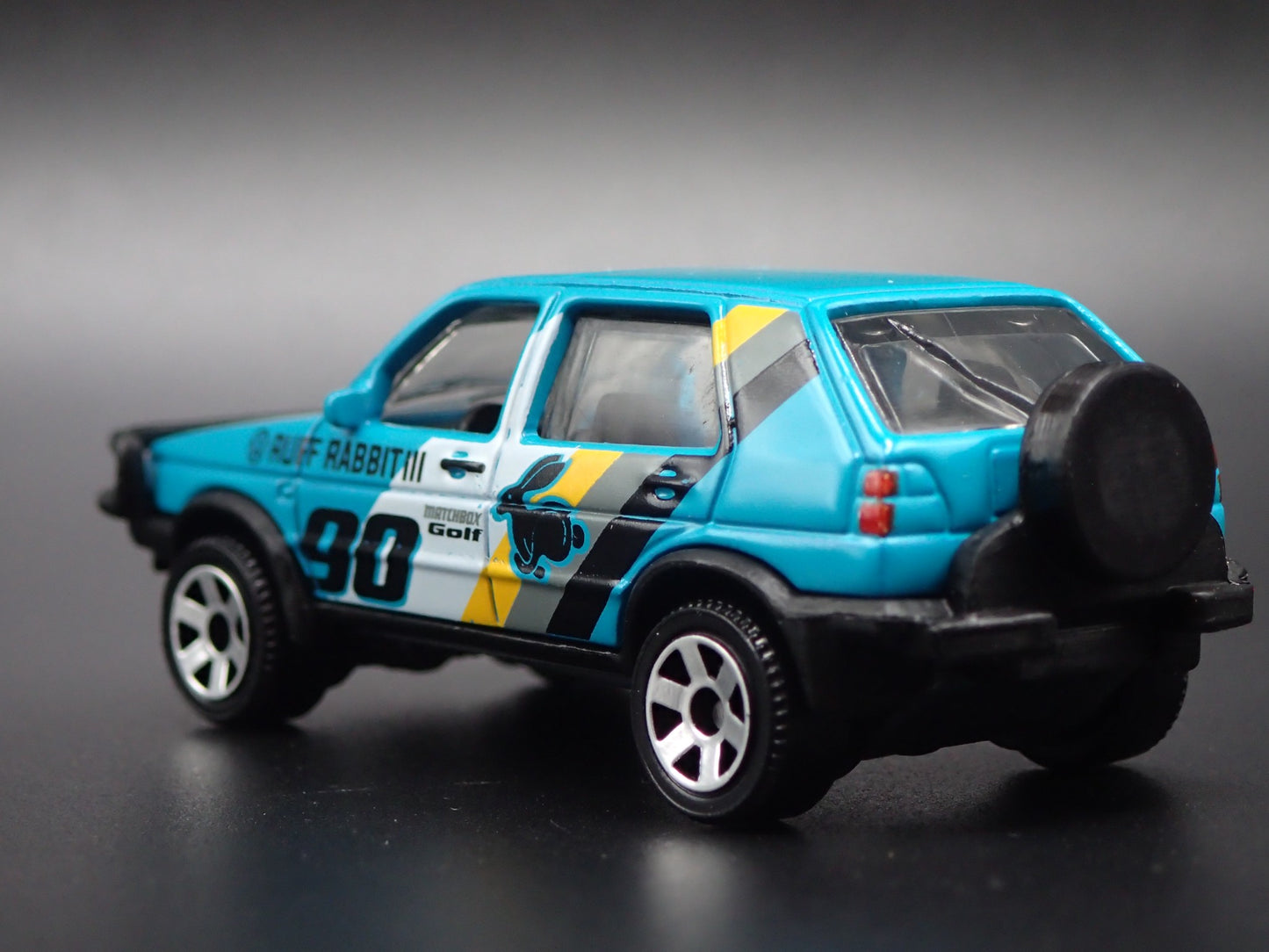 1990 90 VW VOLKSWAGEN GOLF COUNTRY MK2 BLUE 1:64 SCALE DIORAMA DIECAST MODEL CAR