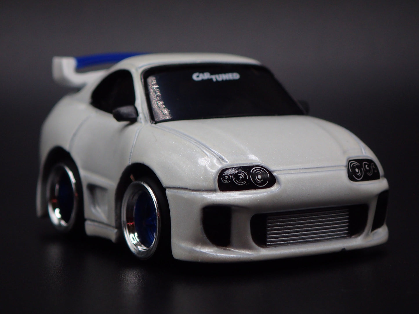 1993-2002 TOYOTA SUPRA CAR TUNED WHITE JDM 1/64 SCALE DIORAMA DIECAST MODEL CAR