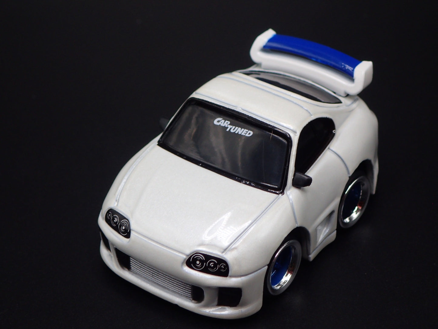 1993-2002 TOYOTA SUPRA CAR TUNED WHITE JDM 1/64 SCALE DIORAMA DIECAST MODEL CAR