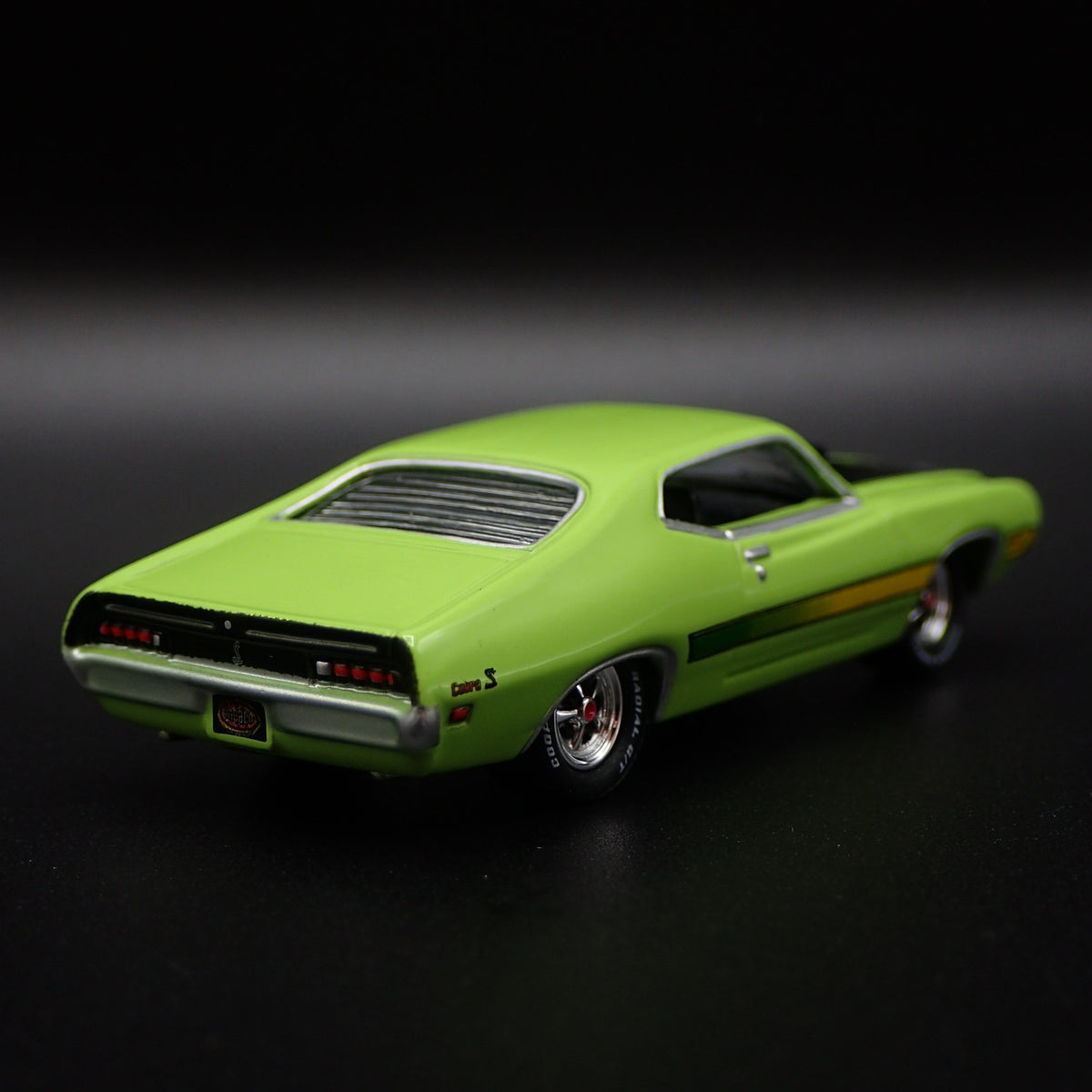 1971 71 FORD TORINO COBRA RARE 1:64 SCALE COLLECTIBLE DIORAMA DIECAST MODEL CAR-Burning Rubber Toy Company