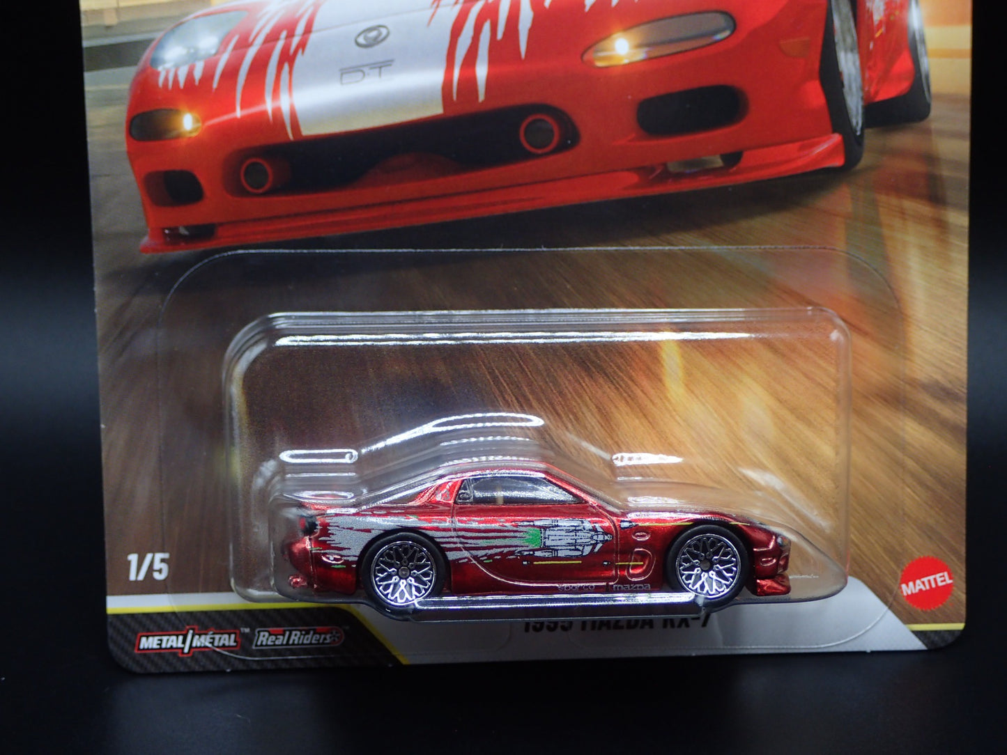 2026 HOT WHEELS PREMIUM FAST & FURIOUS 25YR 1/5 1995 MAZDA RX7 RED CHASE