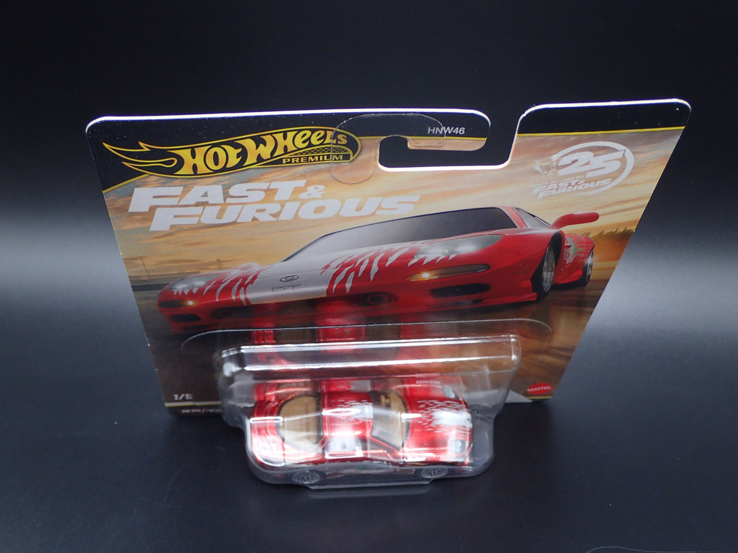 2026 HOT WHEELS PREMIUM FAST & FURIOUS 25YR 1/5 1995 MAZDA RX7 RED CHASE