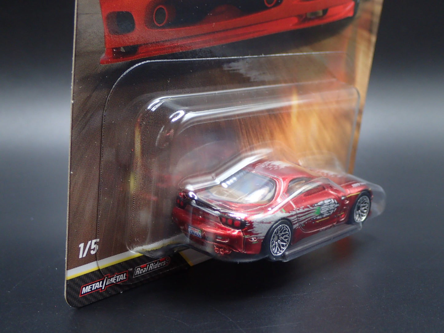 2026 HOT WHEELS PREMIUM FAST & FURIOUS 25YR 1/5 1995 MAZDA RX7 RED CHASE