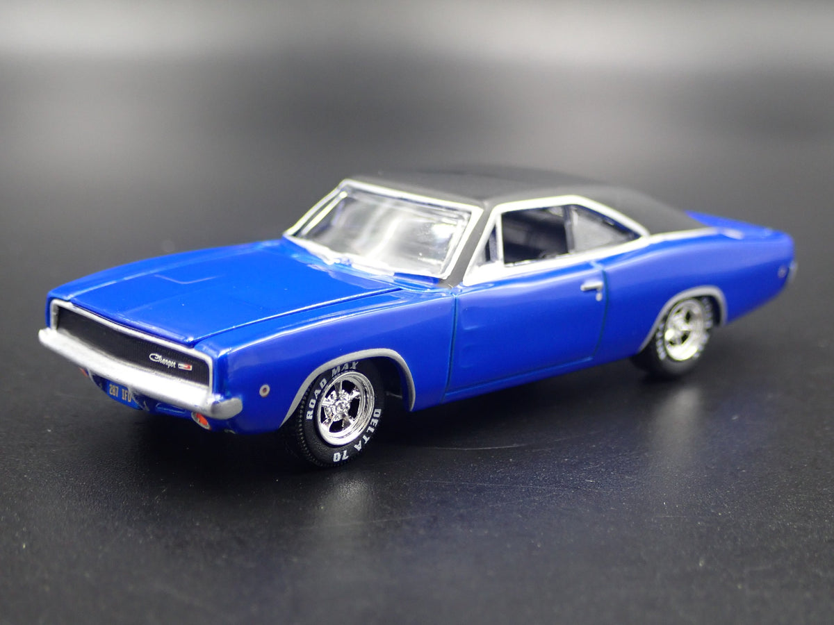 1968 DODGE CHARGER RARE 1:64 SCALE COLLECTIBLE DIORAMA DIECAST MODEL CAR-Burning Rubber Toy Company