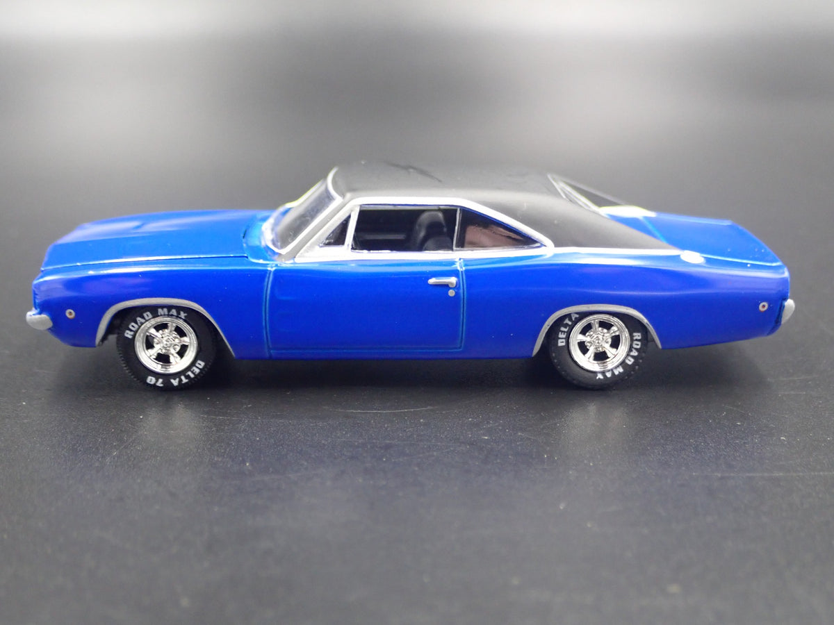 1968 DODGE CHARGER RARE 1:64 SCALE COLLECTIBLE DIORAMA DIECAST MODEL CAR-Burning Rubber Toy Company