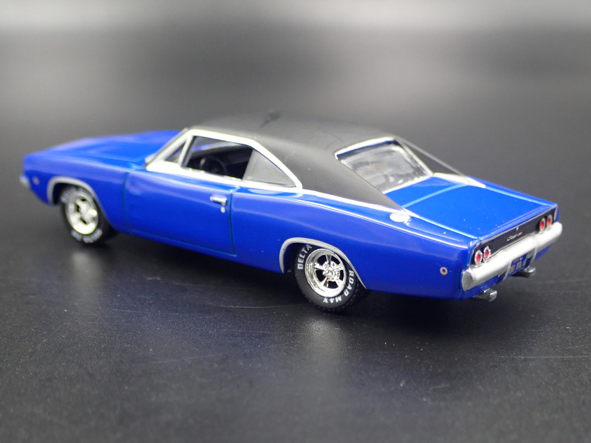 1968 DODGE CHARGER RARE 1:64 SCALE COLLECTIBLE DIORAMA DIECAST MODEL CAR-Burning Rubber Toy Company
