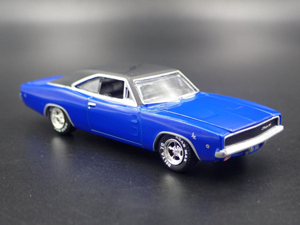 1968 DODGE CHARGER RARE 1:64 SCALE COLLECTIBLE DIORAMA DIECAST MODEL CAR-Burning Rubber Toy Company